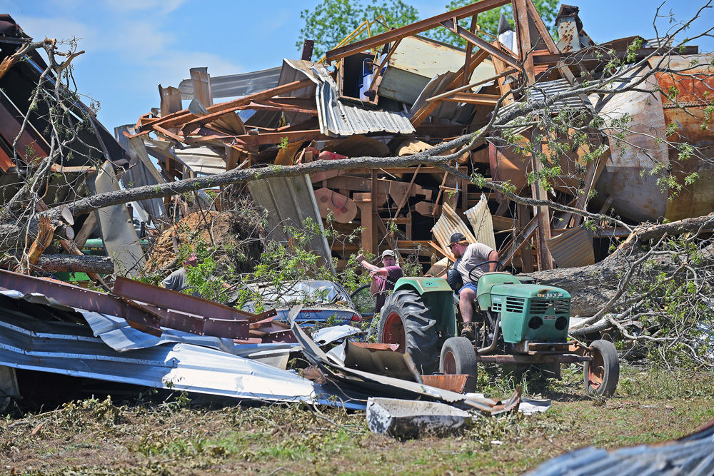 Cleaning up the storm damage